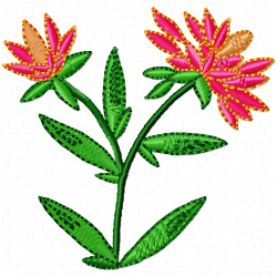Flowers Embroidery Design 11